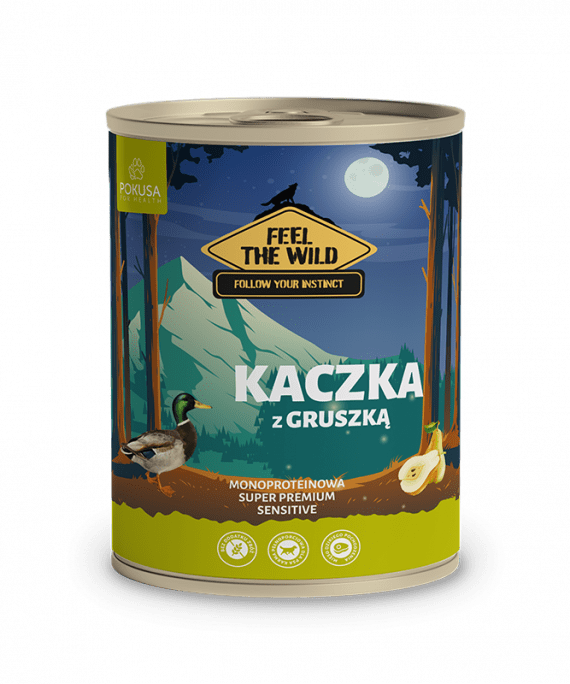 Pokusa Feel the Wild raca & hru&scaron;ka (Duck&Pear)