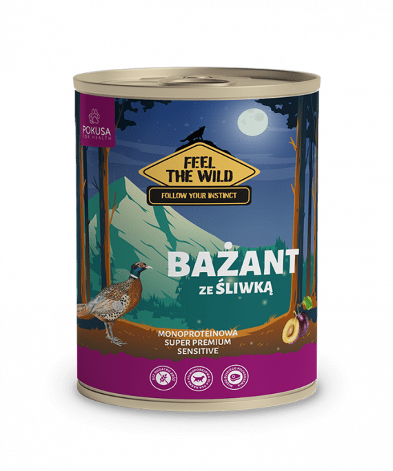 Pokusa Feel the Wild fazan & slive (Pheasant&Plums)