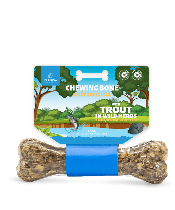 Pokusa Feel the Wild žvečljiva kost postrv (Trout)