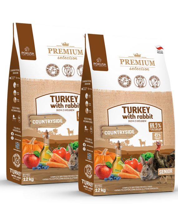 Pokusa Premium Selection Puran s kuncem Senior (Turkey with Rabbit Senior)