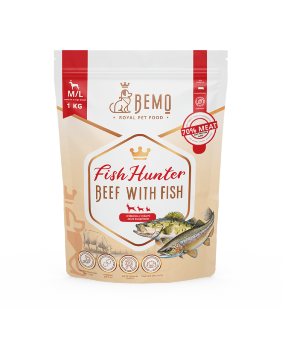 Bemo Fish Hunter Govedina z ribo (Beef with fish)