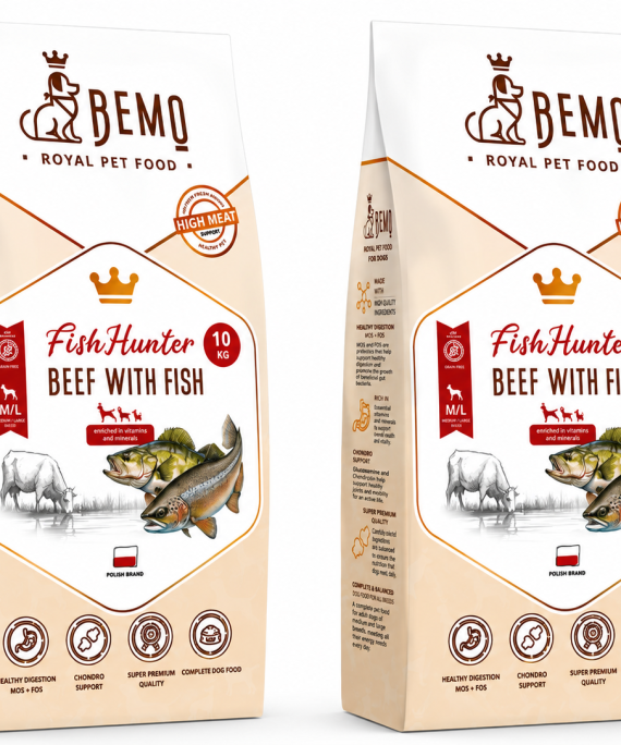 Bemo Fish Hunter Govedina z ribo (Beef with fish)