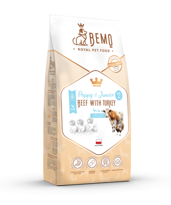 Bemo Puppy&Junior Govedina in puran (Beef with turkey)