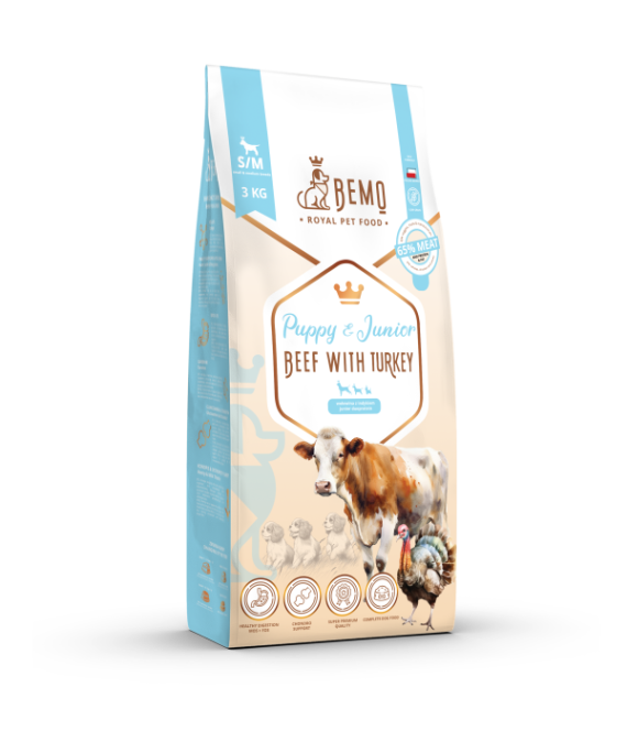 Bemo Puppy&Junior Govedina in puran (Beef with turkey)