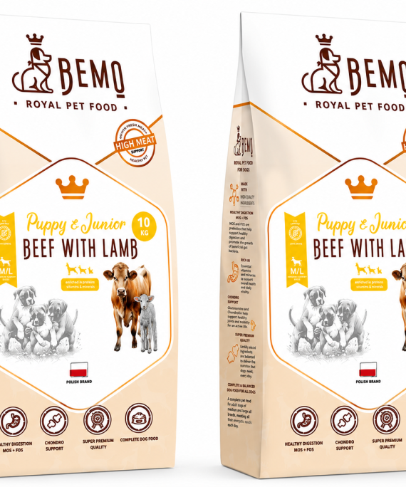 Bemo Puppy&Junior Govedina in jagnjetina (Beef with lamb)